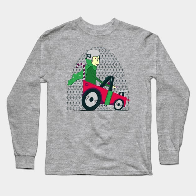 Carlyle The Christmas Vampire Long Sleeve T-Shirt by BeanePod